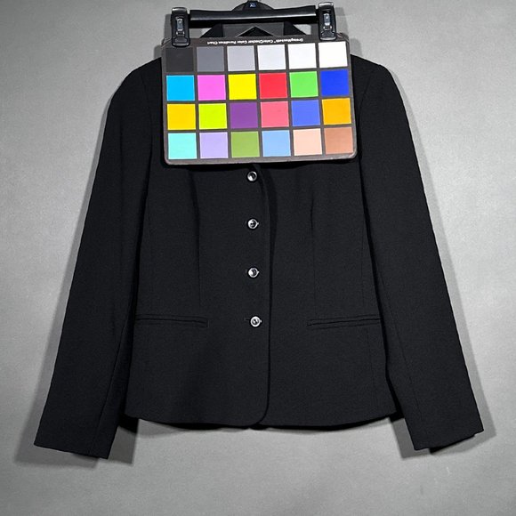 Talbots Wool Black Blazer Jacket Size 2 - Picture 13 of 14